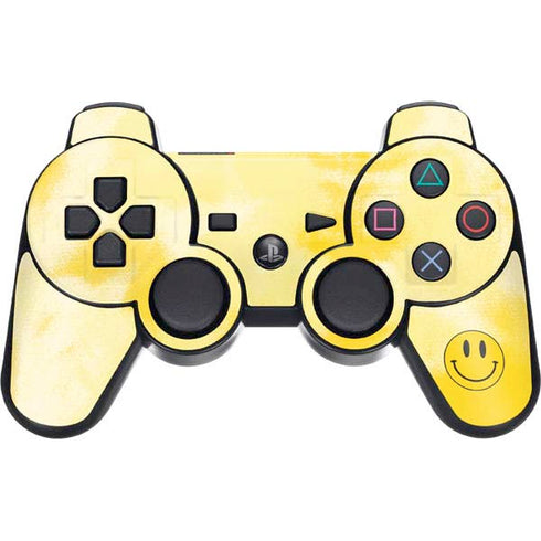Yellow Tie Die PS3 Dual Shock wireless controller Skin