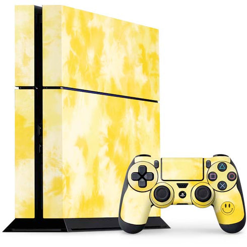 Yellow Tie Die PS4 Console and Controller Bundle Skin