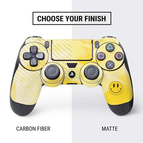 Yellow Tie Die PS4 Controller Skin