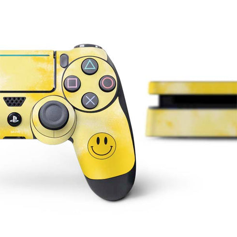 Yellow Tie Die PS4 Slim Bundle Skin