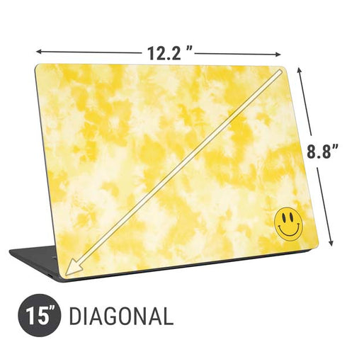 Yellow Tie Die Universal Laptop 15in (12.2 x 8.8in) Skin