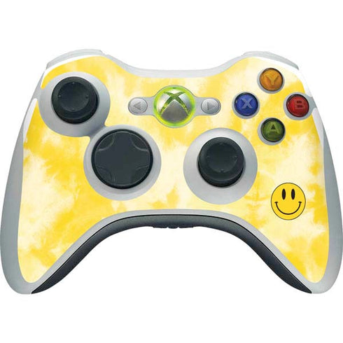 Yellow Tie Die Xbox 360 Wireless Controller Skin