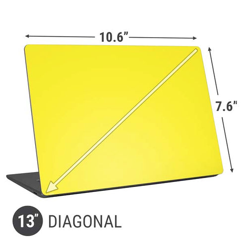 Yellow Solid Universal Laptop 13in (10.6 x 7.6in) Skin