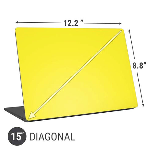 Yellow Solid Universal Laptop 15in (12.2 x 8.8in) Skin