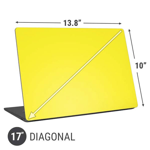 Yellow Solid Universal Laptop 17in (13.8 x 10in) Skin