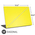 Yellow Solid Universal Laptop 18in (14.6 x 10.6in) Skin
