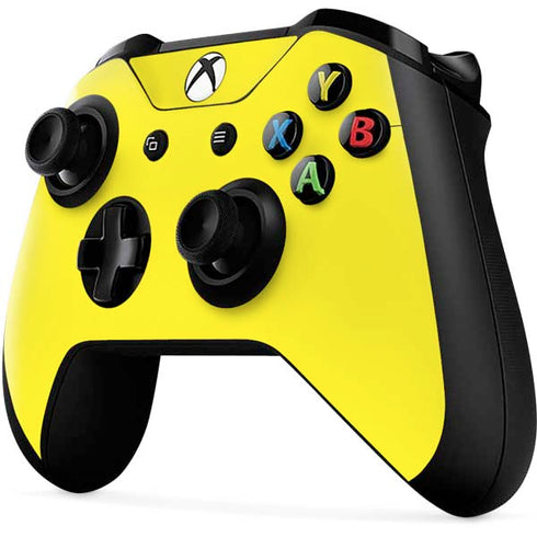 Yellow Solid Xbox One X Controller Skin