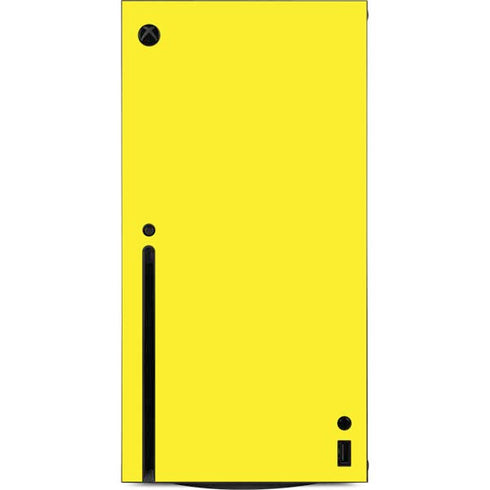 Yellow Solid Xbox Series X Console Skin