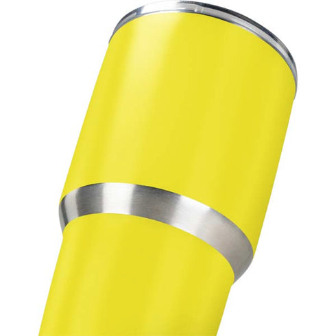 Yellow Solid Yeti 30oz Rambler Tumbler Skin