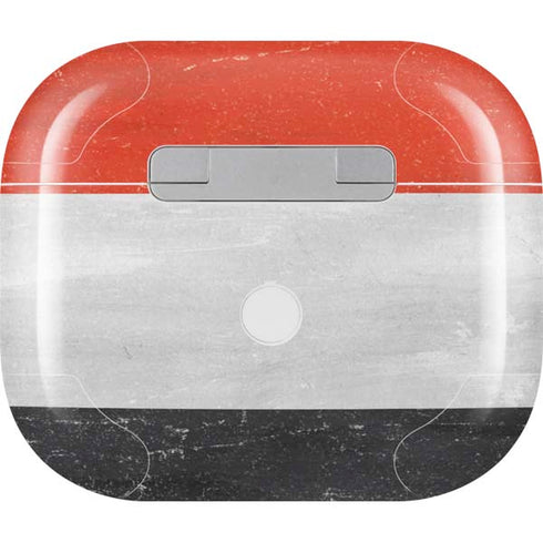 Yemen Flag Distressed Apple AirPods (3rd Gen 2021) Skin