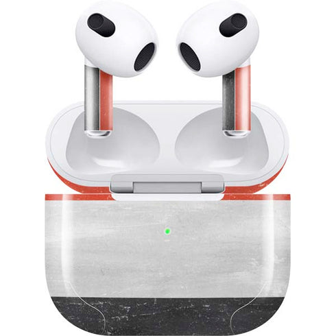 Yemen Flag Distressed Apple AirPods (3rd Gen 2021) Skin