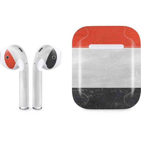 Yemen Flag Distressed Apple AirPods Skin