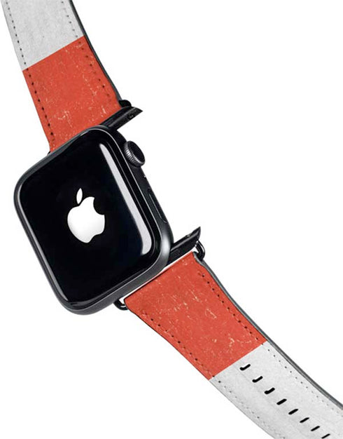 Yemen Flag Distressed Apple Watch Band 42-44mm