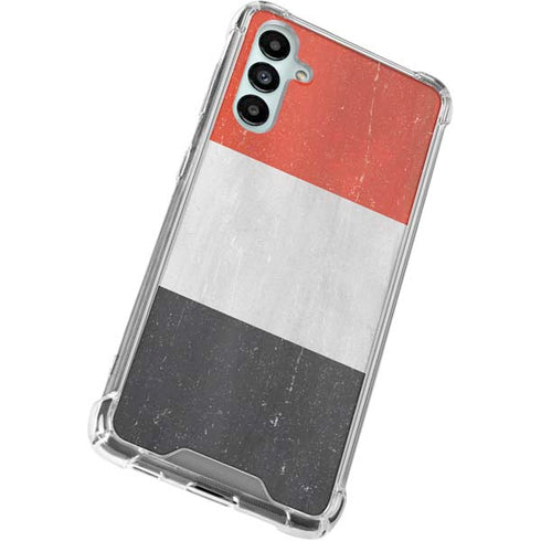 Yemen Flag Distressed Galaxy A15 5G Clear Case