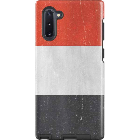 Yemen Flag Distressed Galaxy Note 10 Pro Case