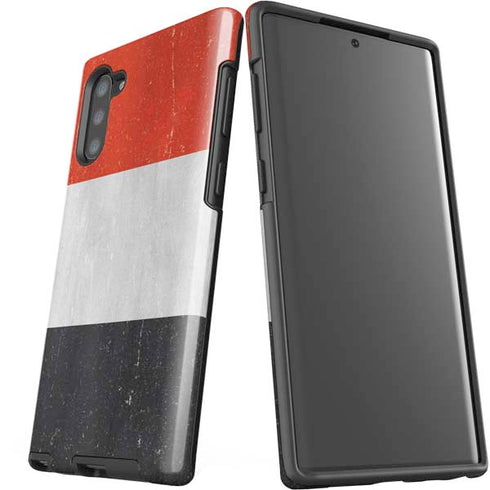 Yemen Flag Distressed Galaxy Note 10 Pro Case
