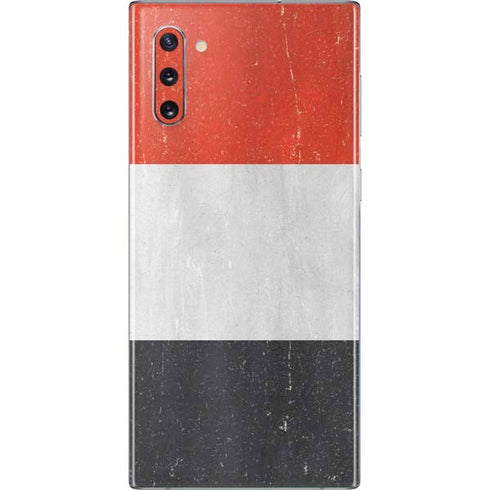 Yemen Flag Distressed Galaxy Note 10 Skin
