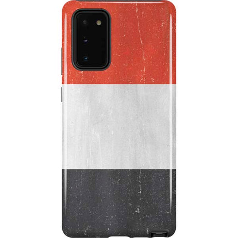 Yemen Flag Distressed Galaxy Note20 5G Pro Case