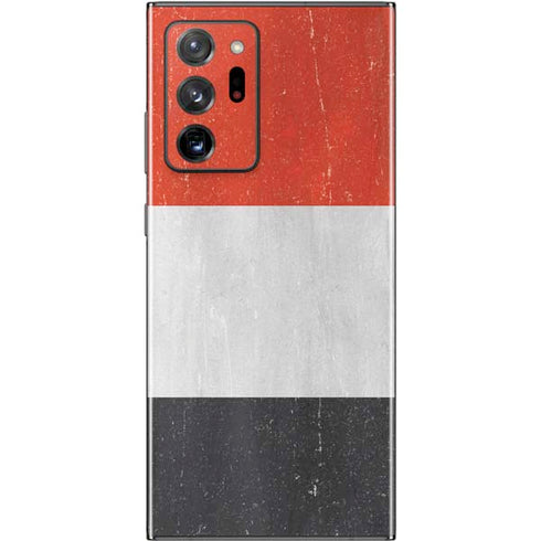 Yemen Flag Distressed Galaxy Note20 Ultra 5G Skin