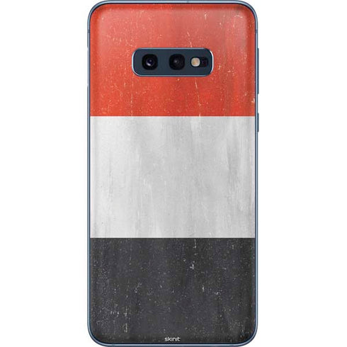 Yemen Flag Distressed Galaxy S10e Skin