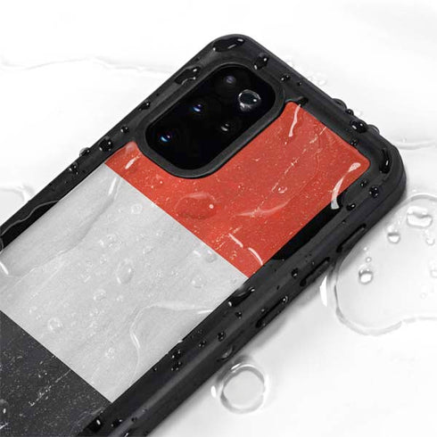 Yemen Flag Distressed Galaxy S20 Plus Waterproof Case
