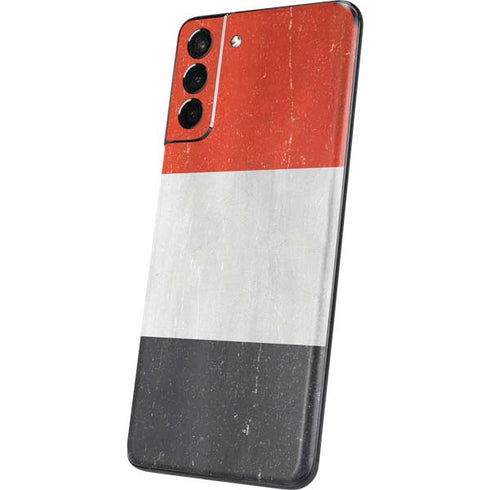 Yemen Flag Distressed Galaxy S21 5G Skin