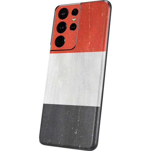 Yemen Flag Distressed Galaxy S21 Ultra 5G Skin