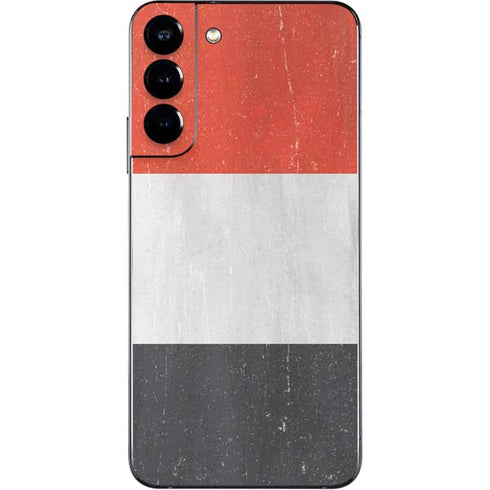 Yemen Flag Distressed Galaxy S22 Plus Skin