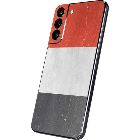 Yemen Flag Distressed Galaxy S22 Plus Skin
