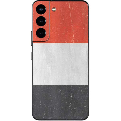 Yemen Flag Distressed Galaxy S22 Skin