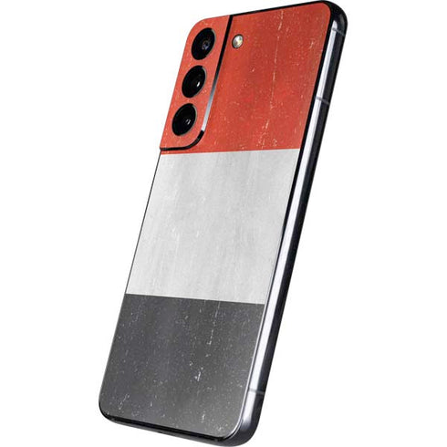 Yemen Flag Distressed Galaxy S22 Skin