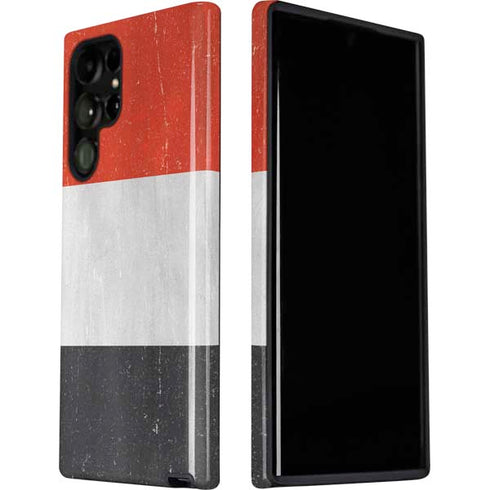 Yemen Flag Distressed Galaxy S22 Ultra Pro Case