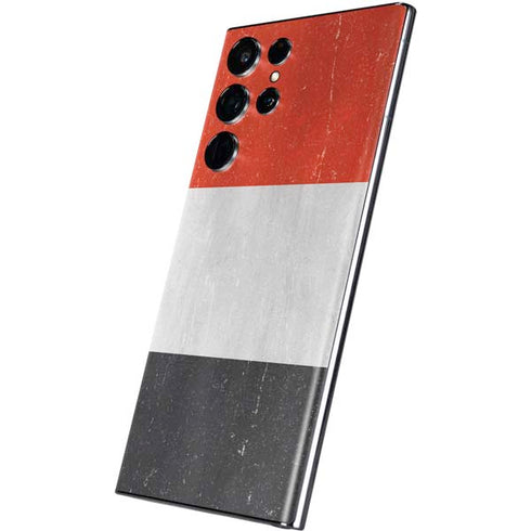 Yemen Flag Distressed Galaxy S22 Ultra Skin