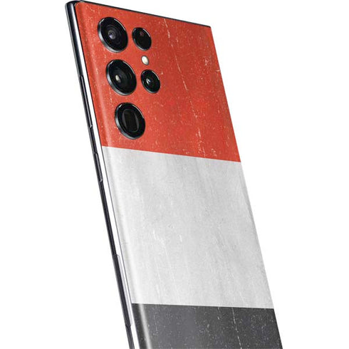 Yemen Flag Distressed Galaxy S22 Ultra Skin