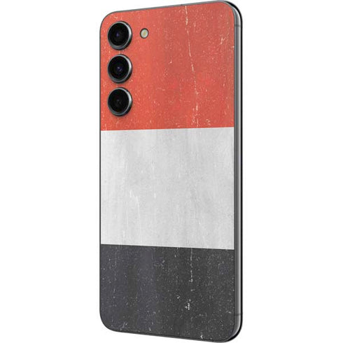 Yemen Flag Distressed Galaxy S23 Plus Skin