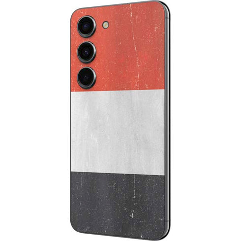 Yemen Flag Distressed Galaxy S23 Skin