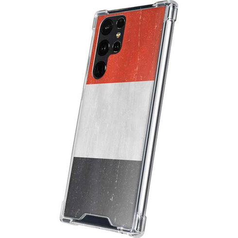 Yemen Flag Distressed Galaxy S24 Ultra Clear Case