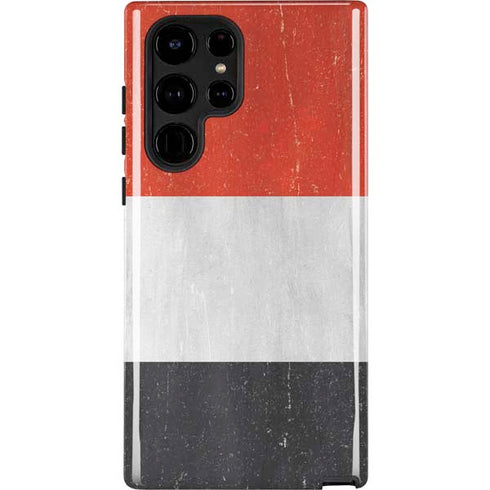 Yemen Flag Distressed Galaxy S24 Ultra Impact Case