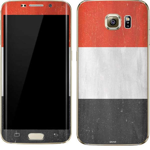 Yemen Flag Distressed Galaxy S7 Edge Skin