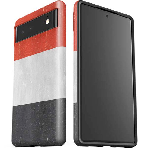 Yemen Flag Distressed Google Pixel 6 Case