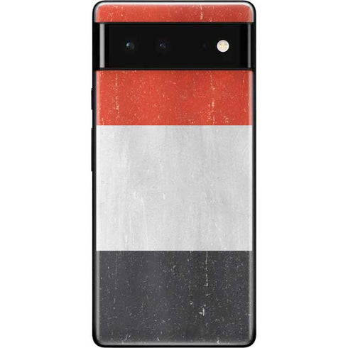 Yemen Flag Distressed Google Pixel 6 Skin