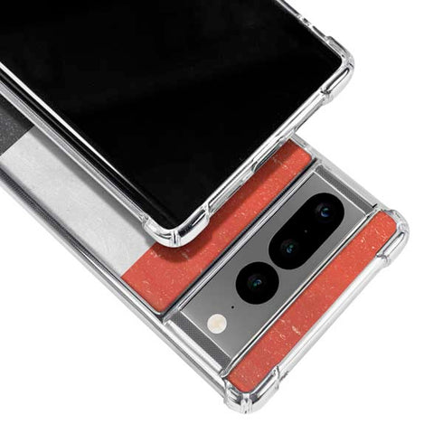 Yemen Flag Distressed Google Pixel 7 Pro Clear Case