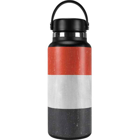 Yemen Flag Distressed Hydro Flask 32oz Wide Mouth Skin