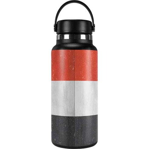 Yemen Flag Distressed Hydro Flask 32oz Wide Mouth Skin