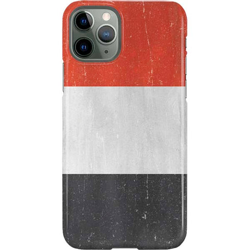 Yemen Flag Distressed iPhone 11 Pro Lite Case