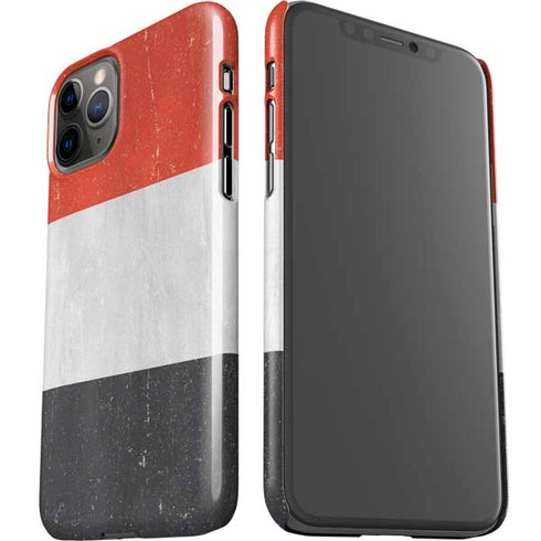 Yemen Flag Distressed iPhone 11 Pro Lite Case