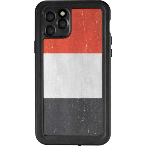 Yemen Flag Distressed iPhone 11 Pro Waterproof Case