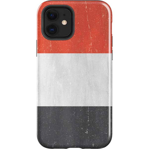 Yemen Flag Distressed iPhone 12 Impact Case