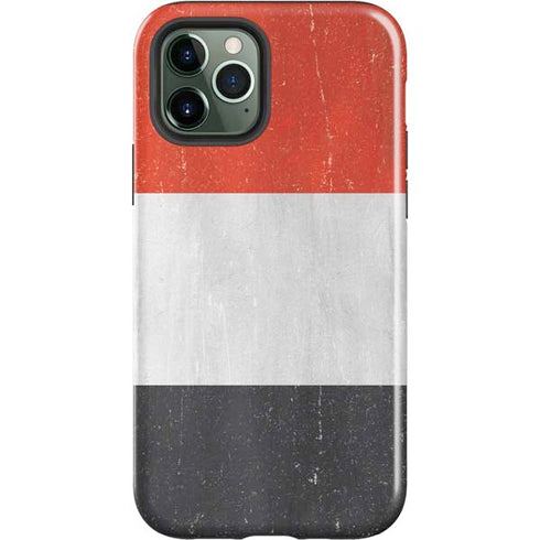 Yemen Flag Distressed iPhone 12 Pro Max Impact Case