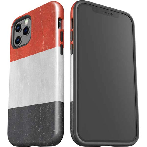 Yemen Flag Distressed iPhone 12 Pro Max Impact Case